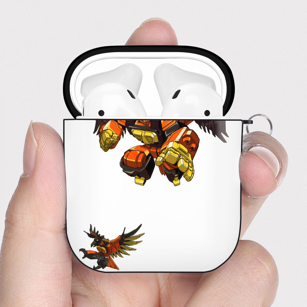 （画像用）  AirPods 第2世代保護ケース ハードシェル ブラック 耐衝撃・防指紋・カラビナ付き