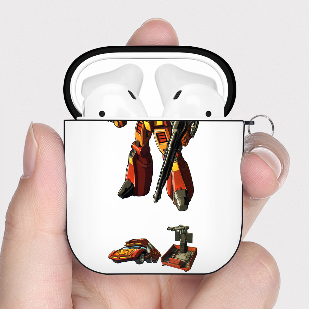 （画像用）  AirPods 第2世代保護ケース ハードシェル ブラック 耐衝撃・防指紋・カラビナ付き