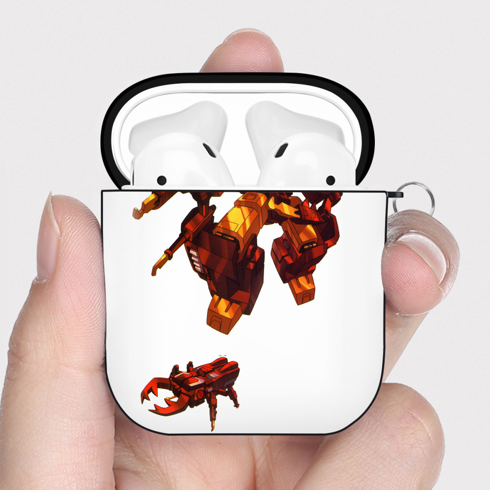 （画像用）  AirPods 第2世代保護ケース ハードシェル ブラック 耐衝撃・防指紋・カラビナ付き