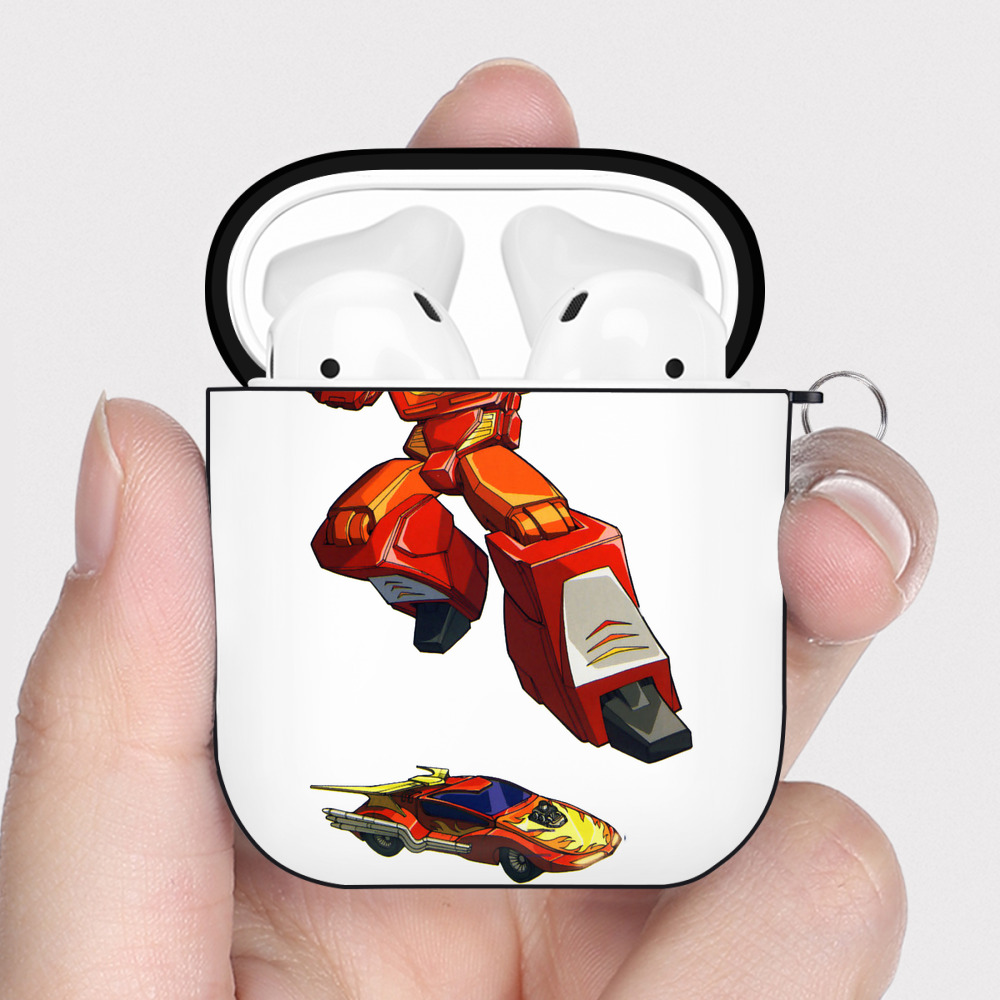 （画像用）  AirPods 第2世代保護ケース ハードシェル ブラック 耐衝撃・防指紋・カラビナ付き