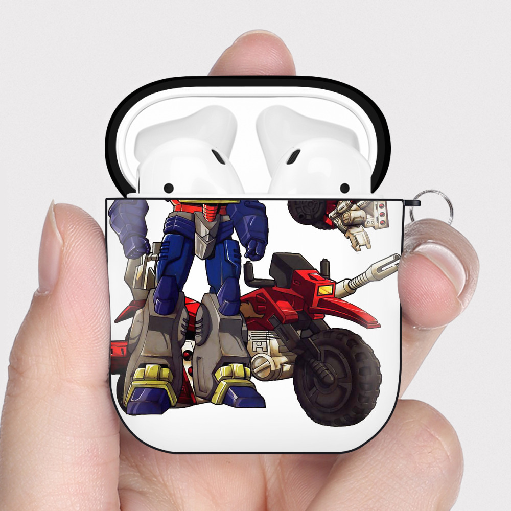 （画像用）  AirPods 第2世代保護ケース ハードシェル ブラック 耐衝撃・防指紋・カラビナ付き