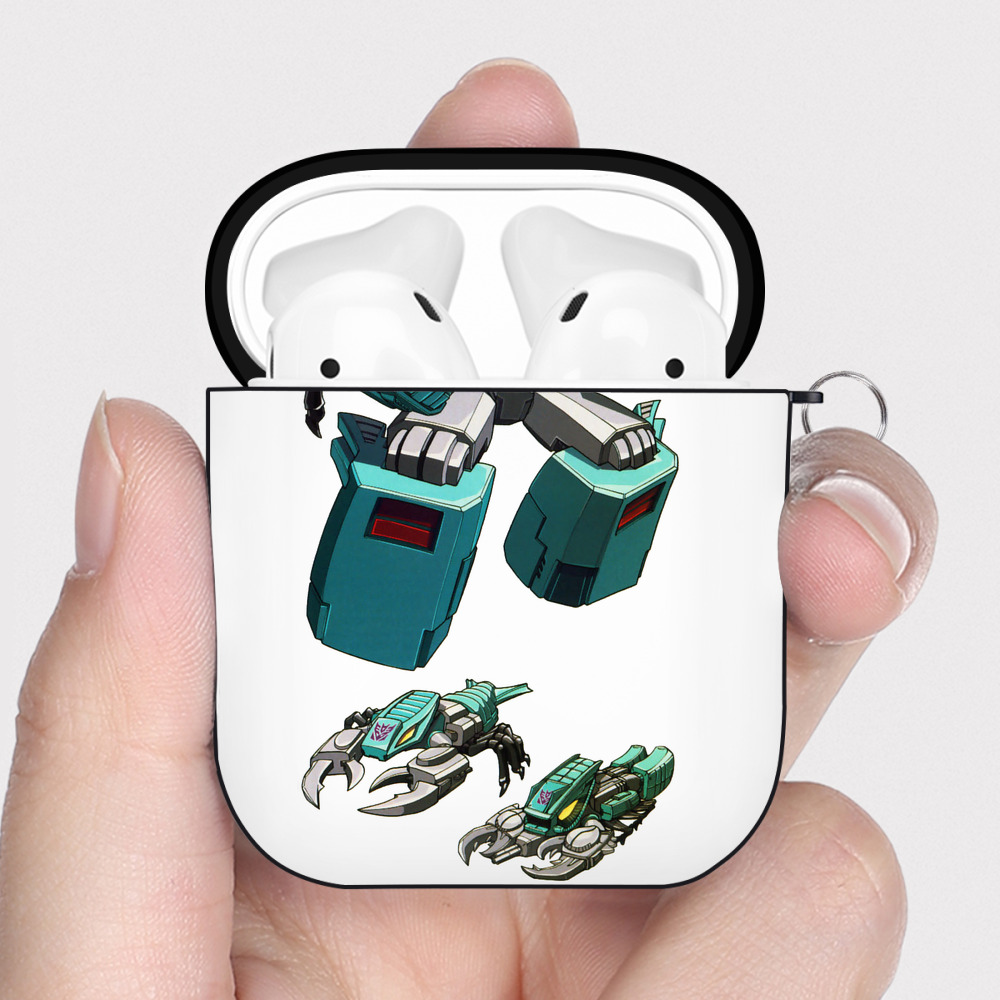 （画像用）  AirPods 第2世代保護ケース ハードシェル ブラック 耐衝撃・防指紋・カラビナ付き