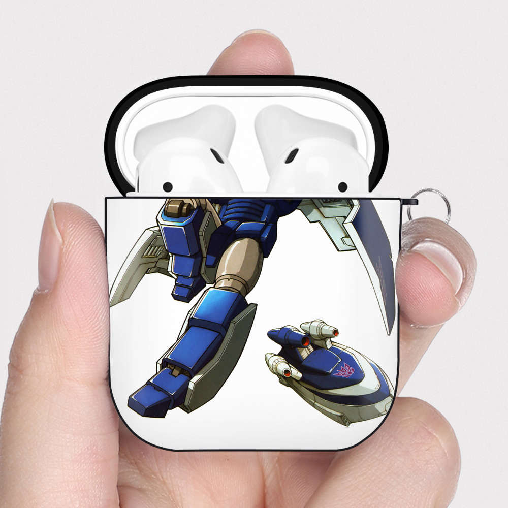 （画像用）  AirPods 第2世代保護ケース ハードシェル ブラック 耐衝撃・防指紋・カラビナ付き