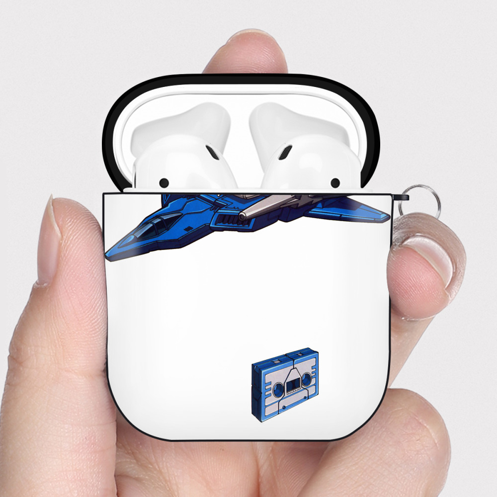 （画像用）  AirPods 第2世代保護ケース ハードシェル ブラック 耐衝撃・防指紋・カラビナ付き