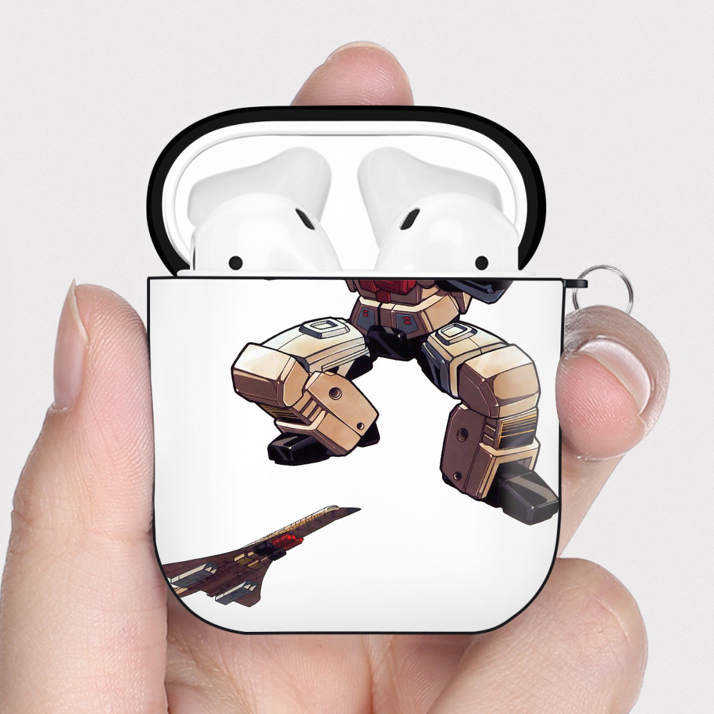 （画像用）  AirPods 第2世代保護ケース ハードシェル ブラック 耐衝撃・防指紋・カラビナ付き