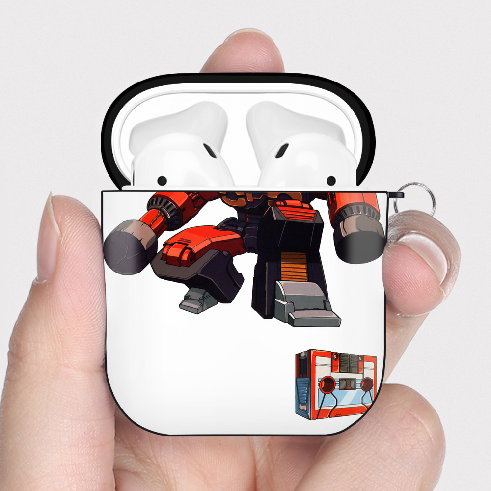 （画像用）  AirPods 第2世代保護ケース ハードシェル ブラック 耐衝撃・防指紋・カラビナ付き