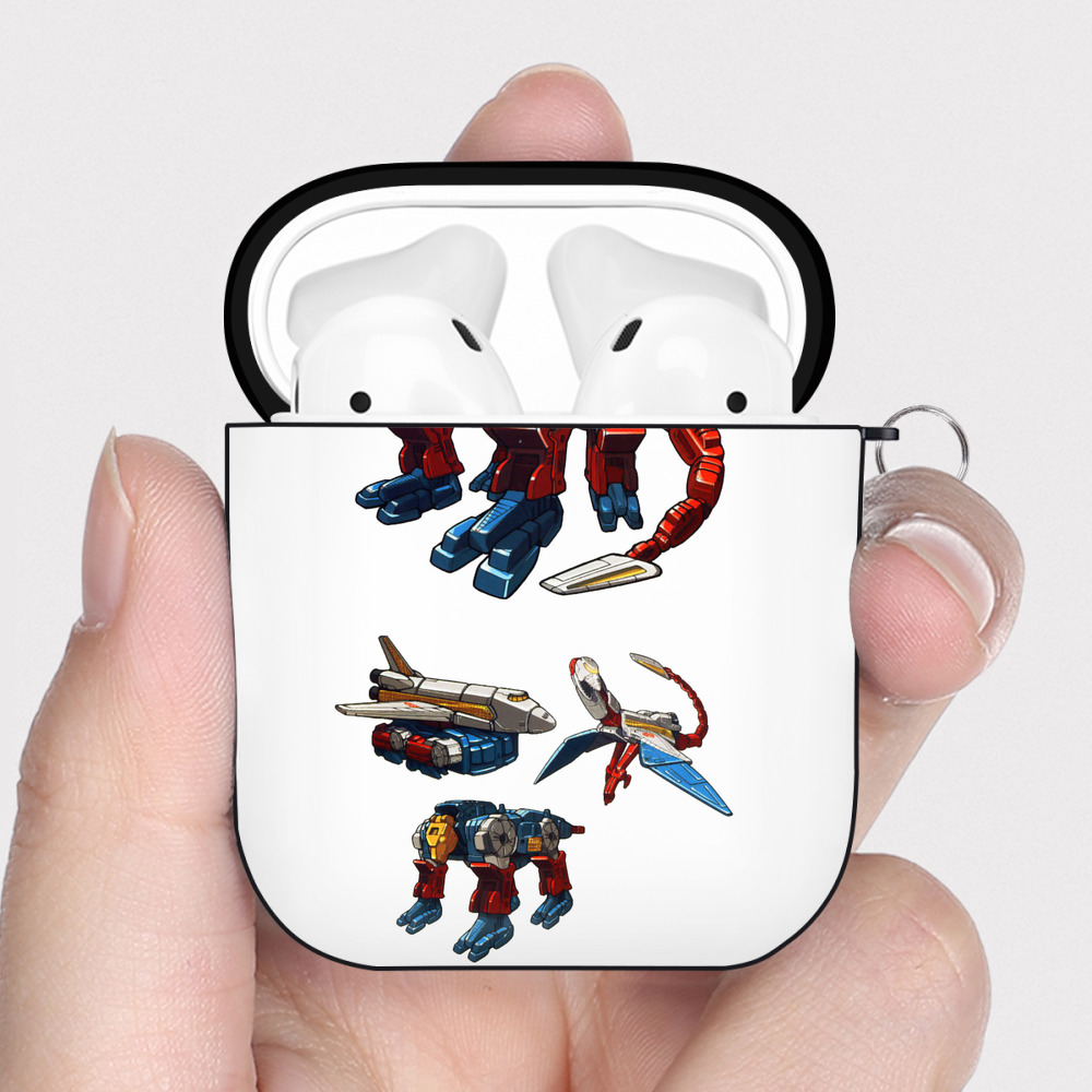 （画像用）  AirPods 第2世代保護ケース ハードシェル ブラック 耐衝撃・防指紋・カラビナ付き