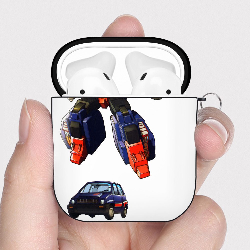 （画像用）  AirPods 第2世代保護ケース ハードシェル ブラック 耐衝撃・防指紋・カラビナ付き