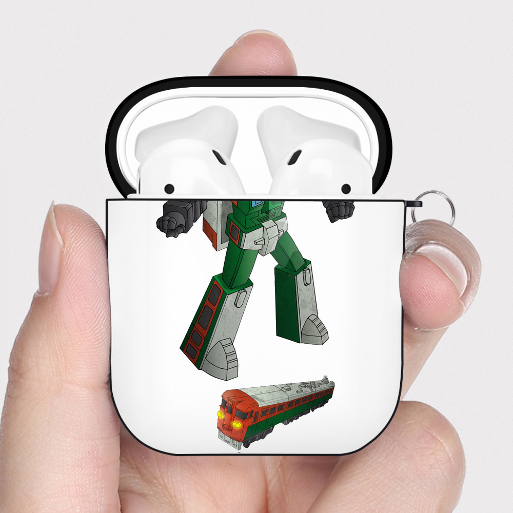（画像用）  AirPods 第2世代保護ケース ハードシェル ブラック 耐衝撃・防指紋・カラビナ付き