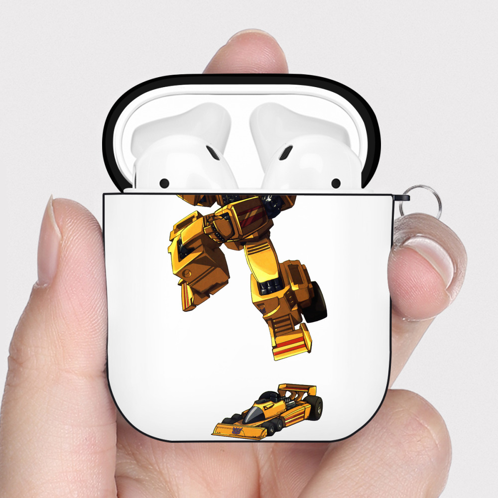 （画像用）  AirPods 第2世代保護ケース ハードシェル ブラック 耐衝撃・防指紋・カラビナ付き