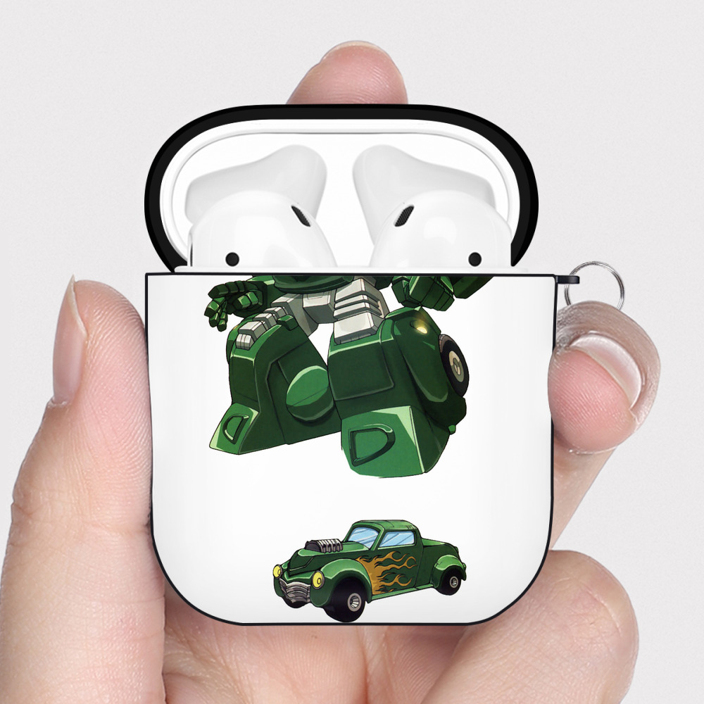 （画像用）  AirPods 第2世代保護ケース ハードシェル ブラック 耐衝撃・防指紋・カラビナ付き