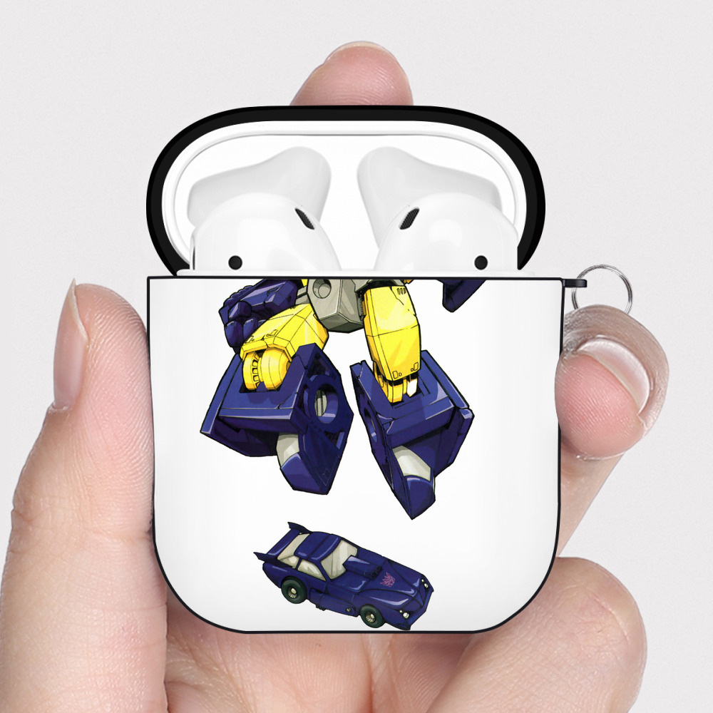 （画像用）  AirPods 第2世代保護ケース ハードシェル ブラック 耐衝撃・防指紋・カラビナ付き