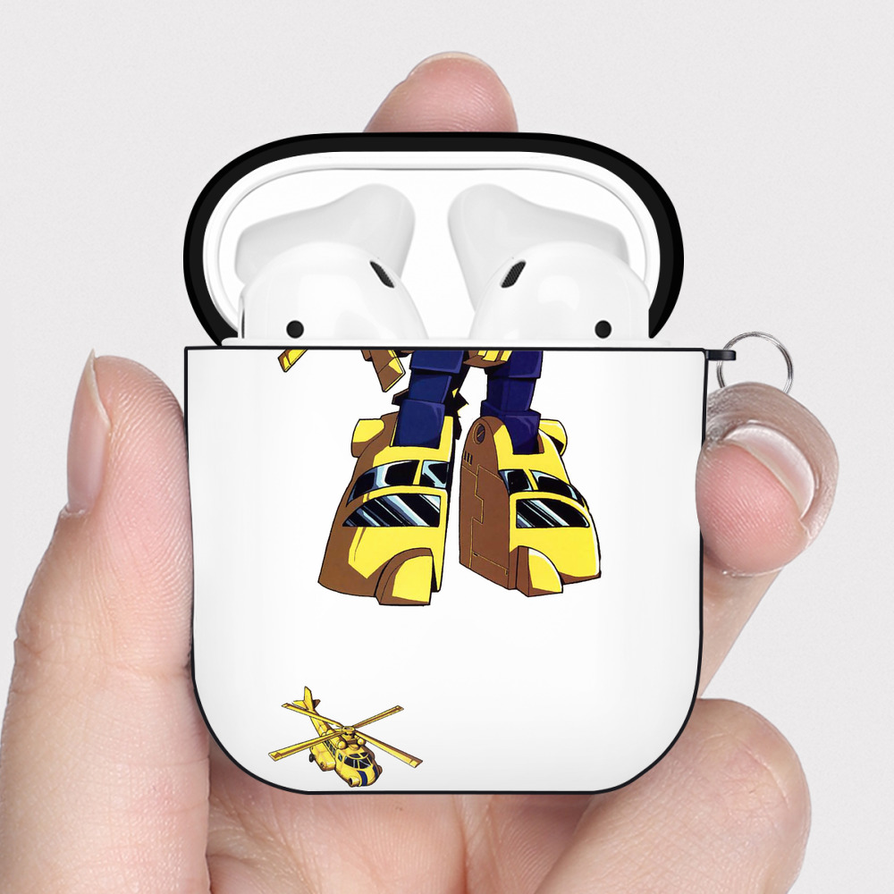 （画像用）  AirPods 第2世代保護ケース ハードシェル ブラック 耐衝撃・防指紋・カラビナ付き