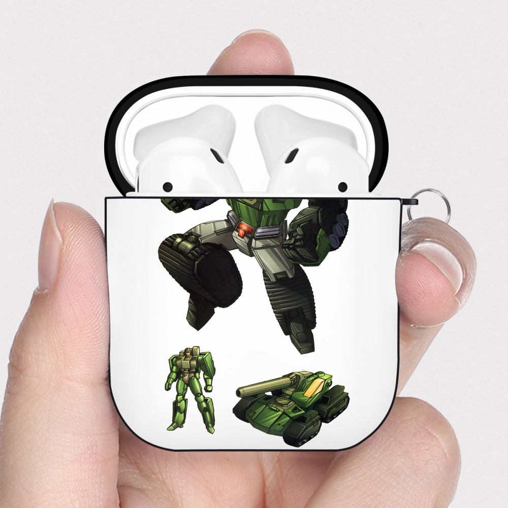 （画像用）  AirPods 第2世代保護ケース ハードシェル ブラック 耐衝撃・防指紋・カラビナ付き
