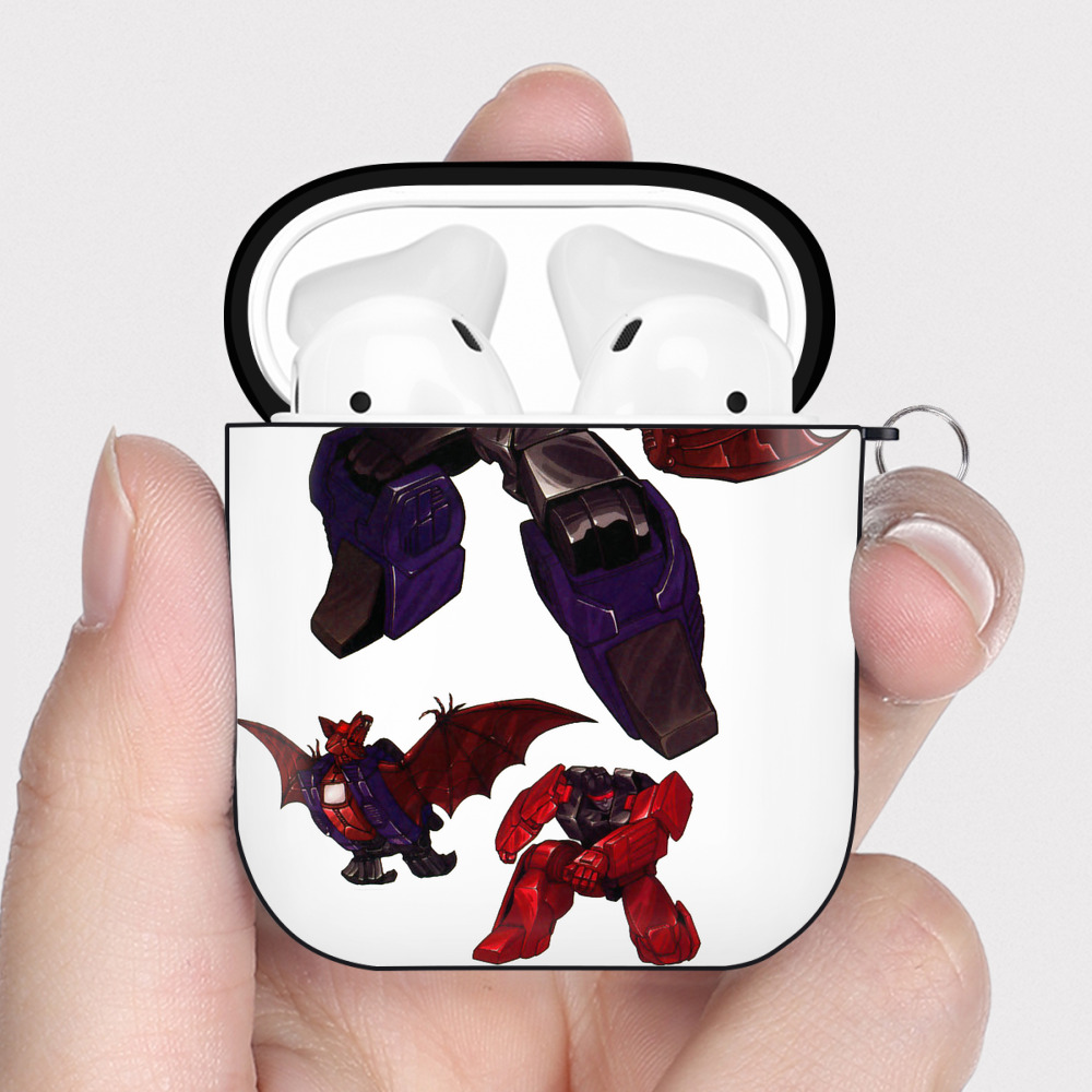（画像用）  AirPods 第2世代保護ケース ハードシェル ブラック 耐衝撃・防指紋・カラビナ付き