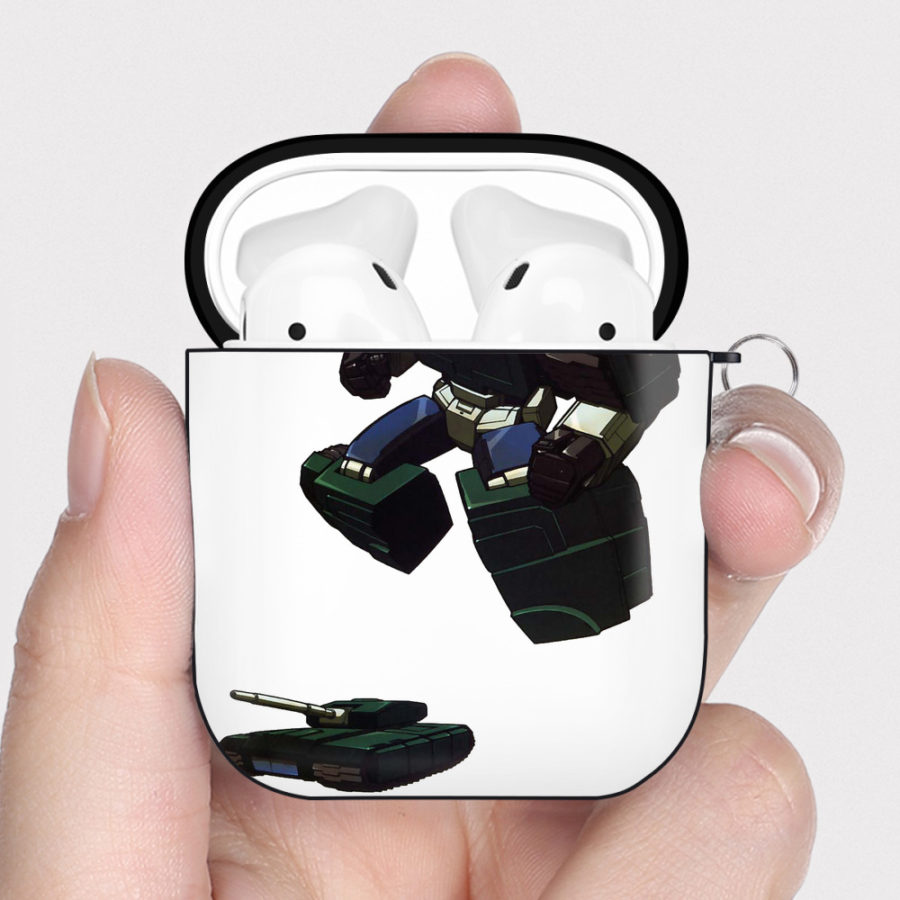 （画像用）  AirPods 第2世代保護ケース ハードシェル ブラック 耐衝撃・防指紋・カラビナ付き