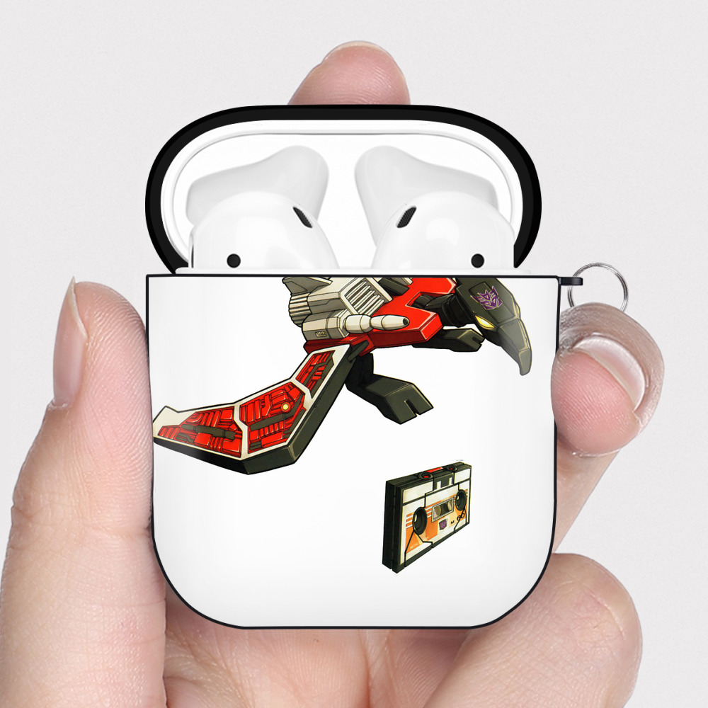 （画像用）  AirPods 第2世代保護ケース ハードシェル ブラック 耐衝撃・防指紋・カラビナ付き