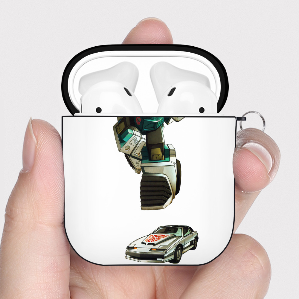 （画像用）  AirPods 第2世代保護ケース ハードシェル ブラック 耐衝撃・防指紋・カラビナ付き