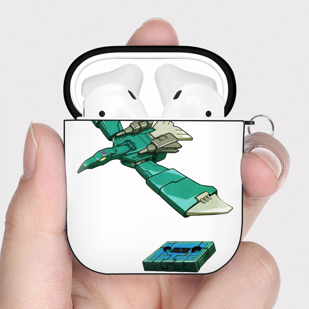 （画像用）  AirPods 第2世代保護ケース ハードシェル ブラック 耐衝撃・防指紋・カラビナ付き