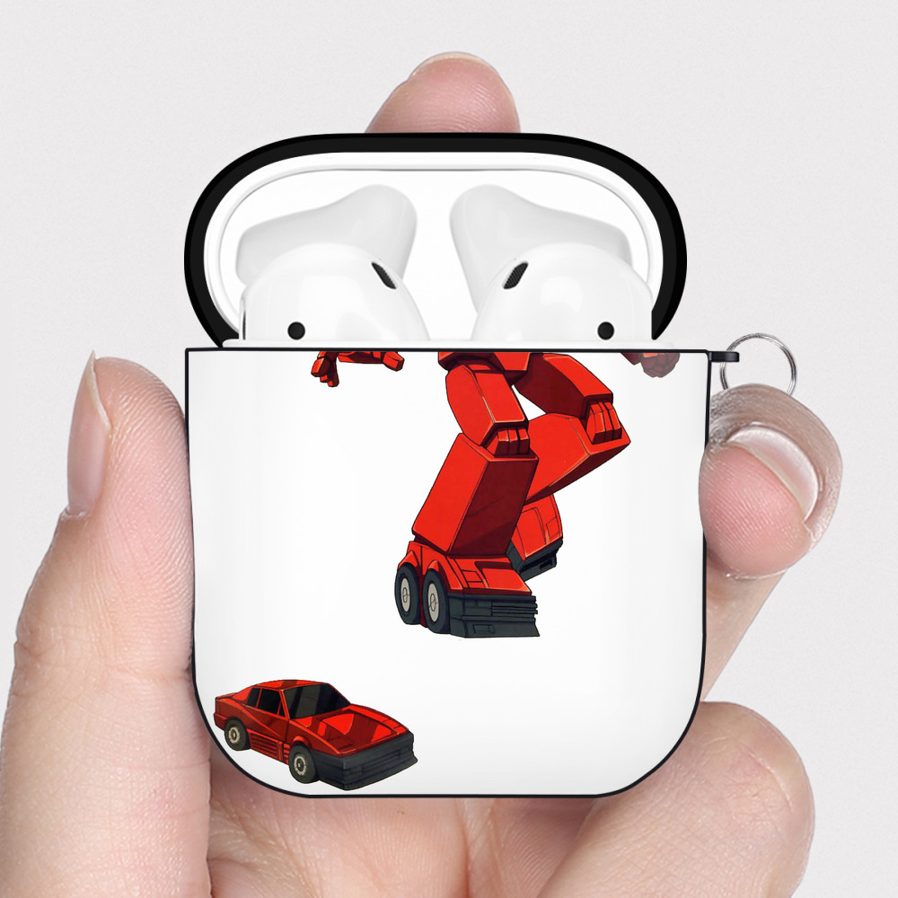 （画像用）  AirPods 第2世代保護ケース ハードシェル ブラック 耐衝撃・防指紋・カラビナ付き
