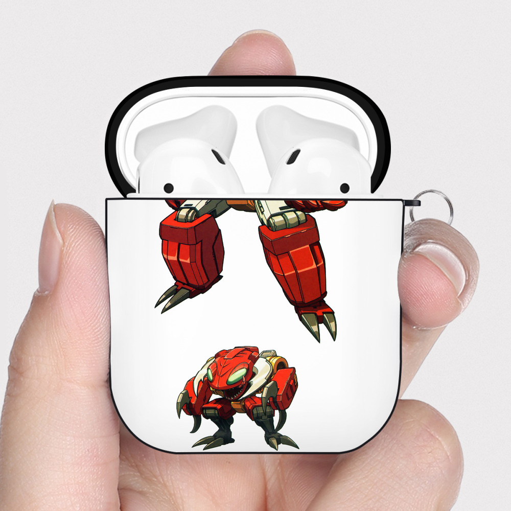 （画像用）  AirPods 第2世代保護ケース ハードシェル ブラック 耐衝撃・防指紋・カラビナ付き
