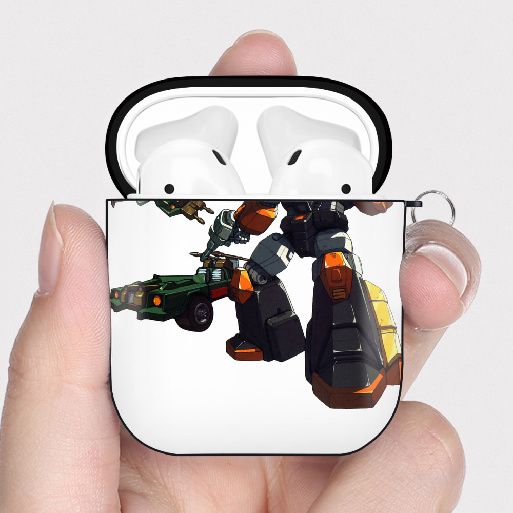 （画像用）  AirPods 第2世代保護ケース ハードシェル ブラック 耐衝撃・防指紋・カラビナ付き