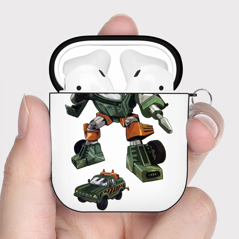 （画像用）  AirPods 第2世代保護ケース ハードシェル ブラック 耐衝撃・防指紋・カラビナ付き