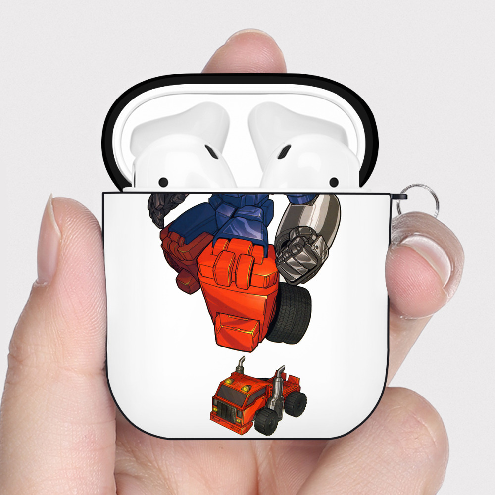 （画像用）  AirPods 第2世代保護ケース ハードシェル ブラック 耐衝撃・防指紋・カラビナ付き