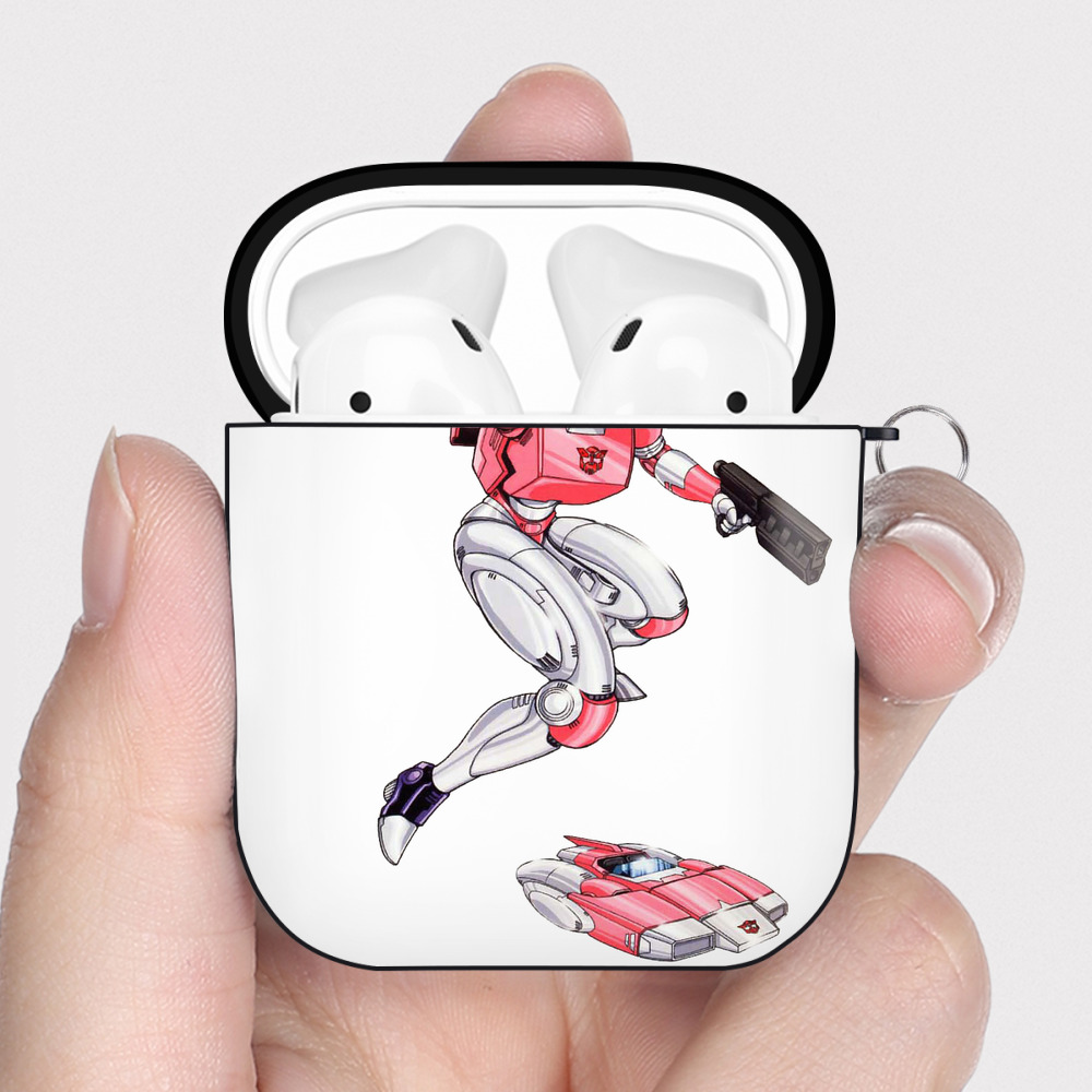 （画像用）  AirPods 第2世代保護ケース ハードシェル ブラック 耐衝撃・防指紋・カラビナ付き