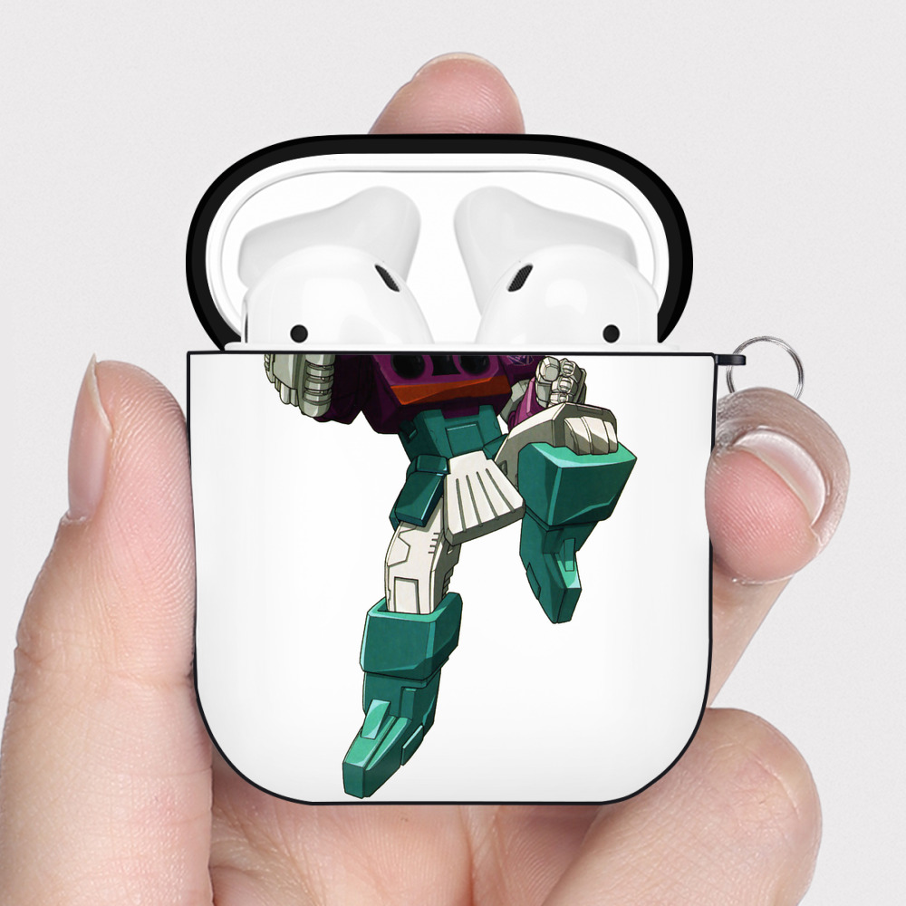 （画像用）  AirPods 第2世代保護ケース ハードシェル ブラック 耐衝撃・防指紋・カラビナ付き