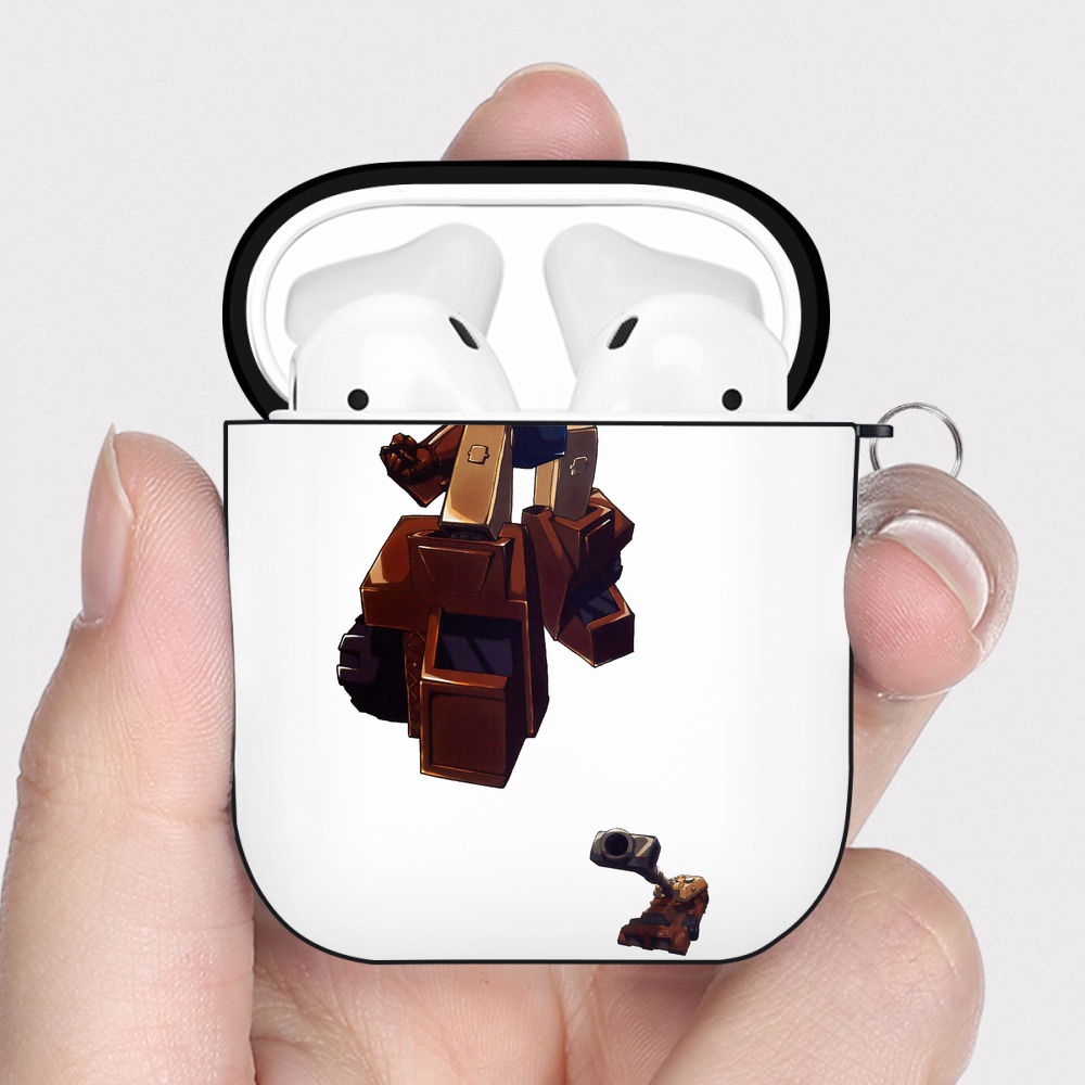 （画像用）  AirPods 第2世代保護ケース ハードシェル ブラック 耐衝撃・防指紋・カラビナ付き