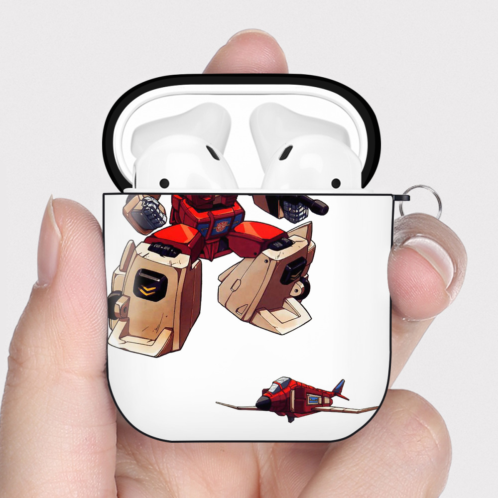 （画像用）  AirPods 第2世代保護ケース ハードシェル ブラック 耐衝撃・防指紋・カラビナ付き