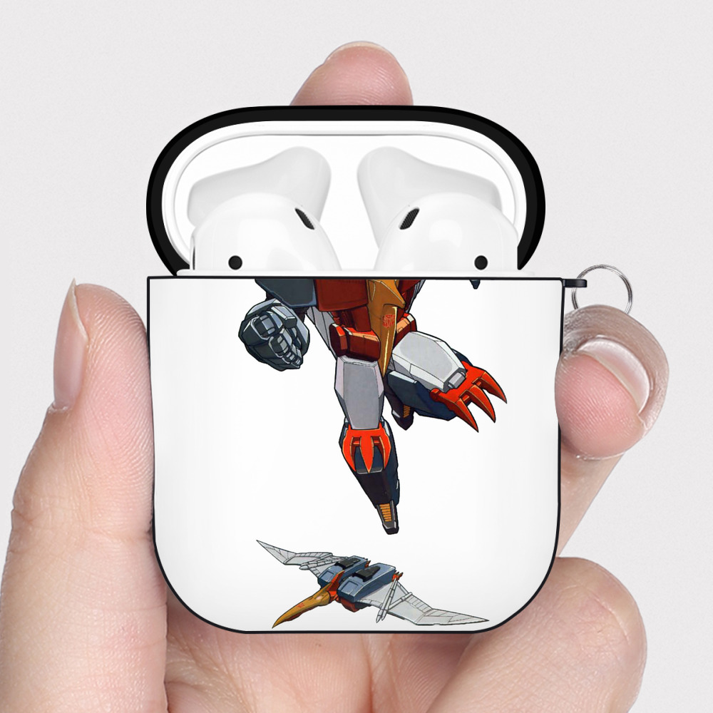 （画像用）  AirPods 第2世代保護ケース ハードシェル ブラック 耐衝撃・防指紋・カラビナ付き