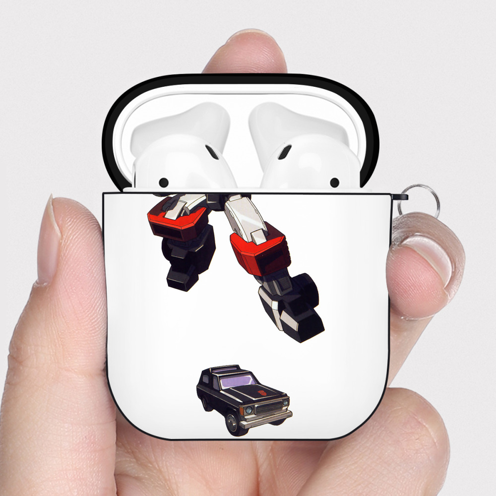 （画像用）  AirPods 第2世代保護ケース ハードシェル ブラック 耐衝撃・防指紋・カラビナ付き