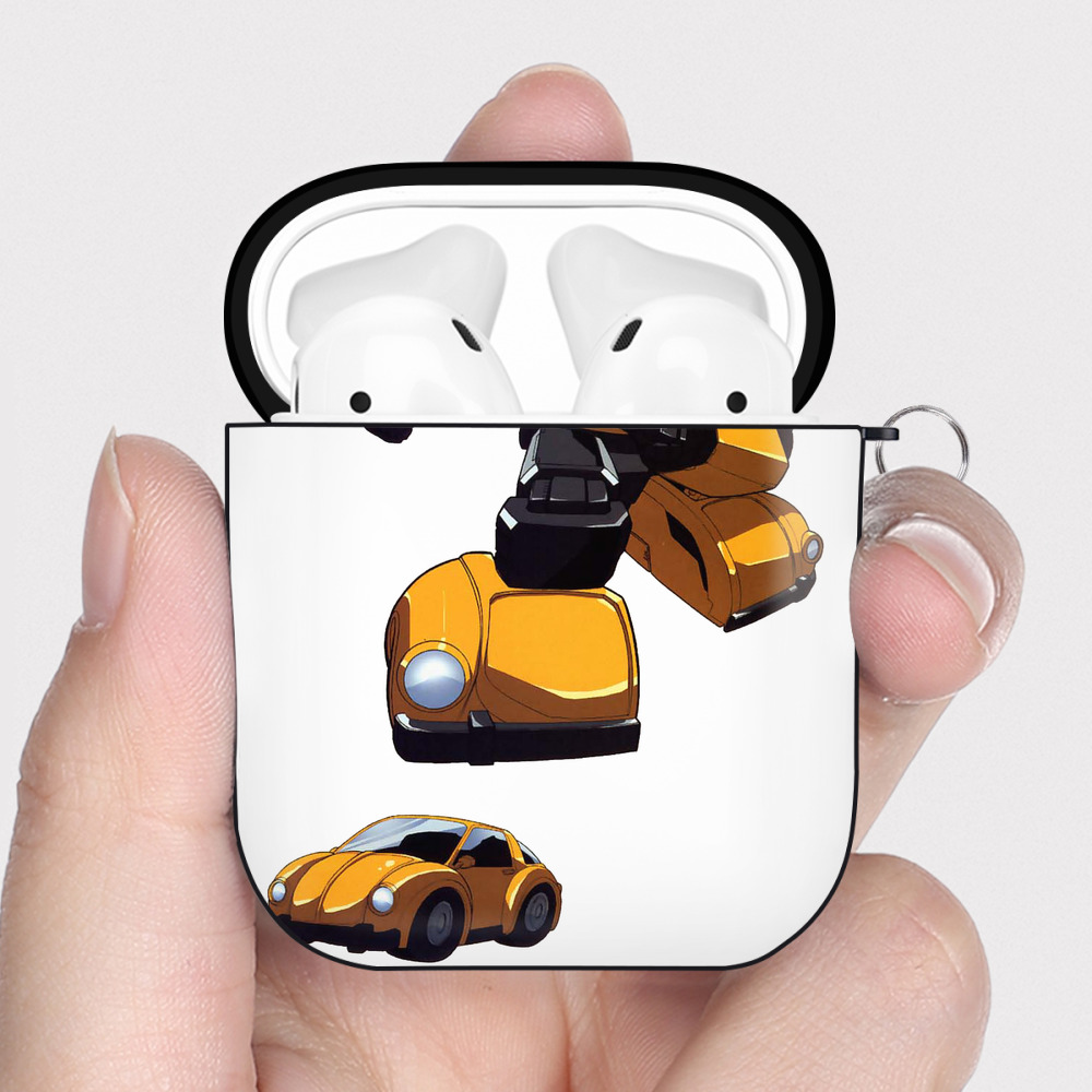 （画像用）  AirPods 第2世代保護ケース ハードシェル ブラック 耐衝撃・防指紋・カラビナ付き