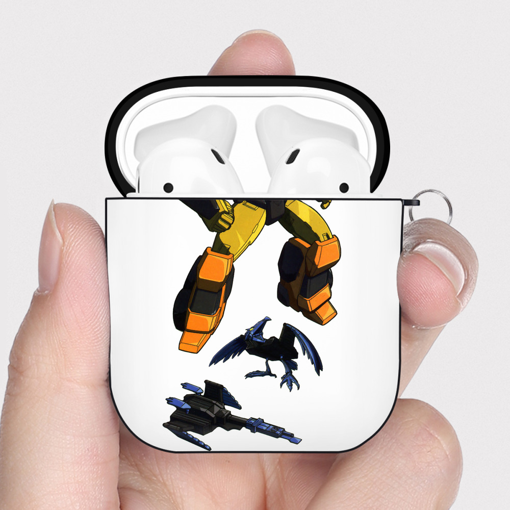 （画像用）  AirPods 第2世代保護ケース ハードシェル ブラック 耐衝撃・防指紋・カラビナ付き