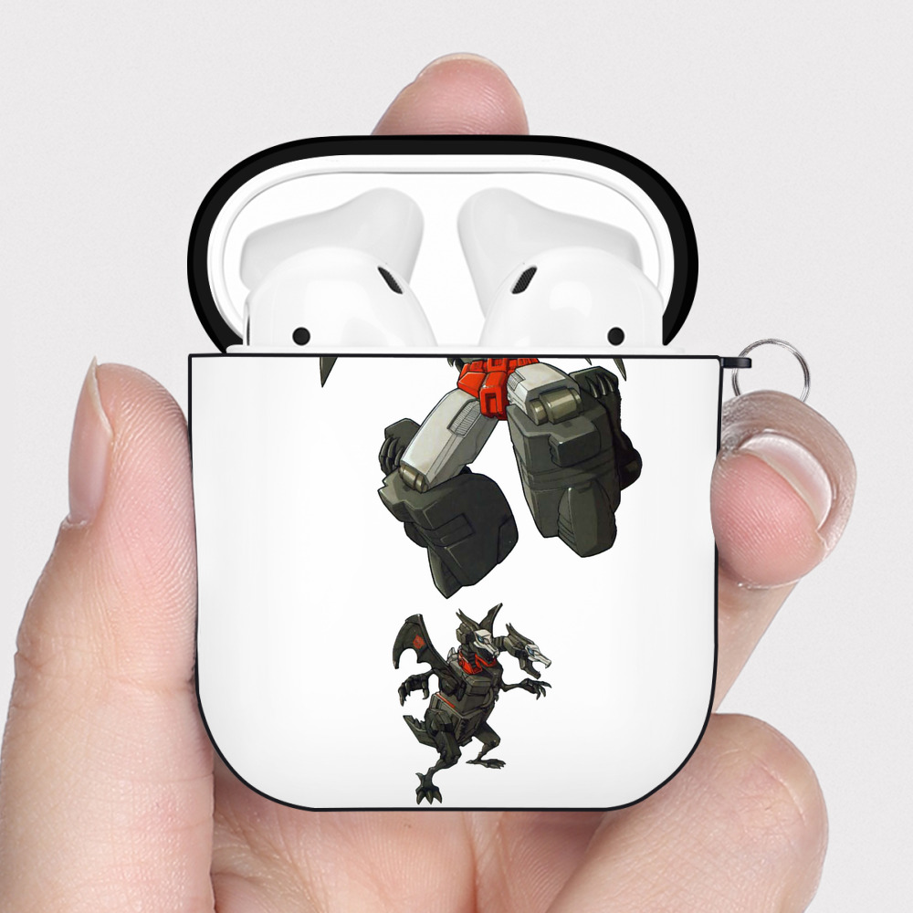 （画像用）  AirPods 第2世代保護ケース ハードシェル ブラック 耐衝撃・防指紋・カラビナ付き