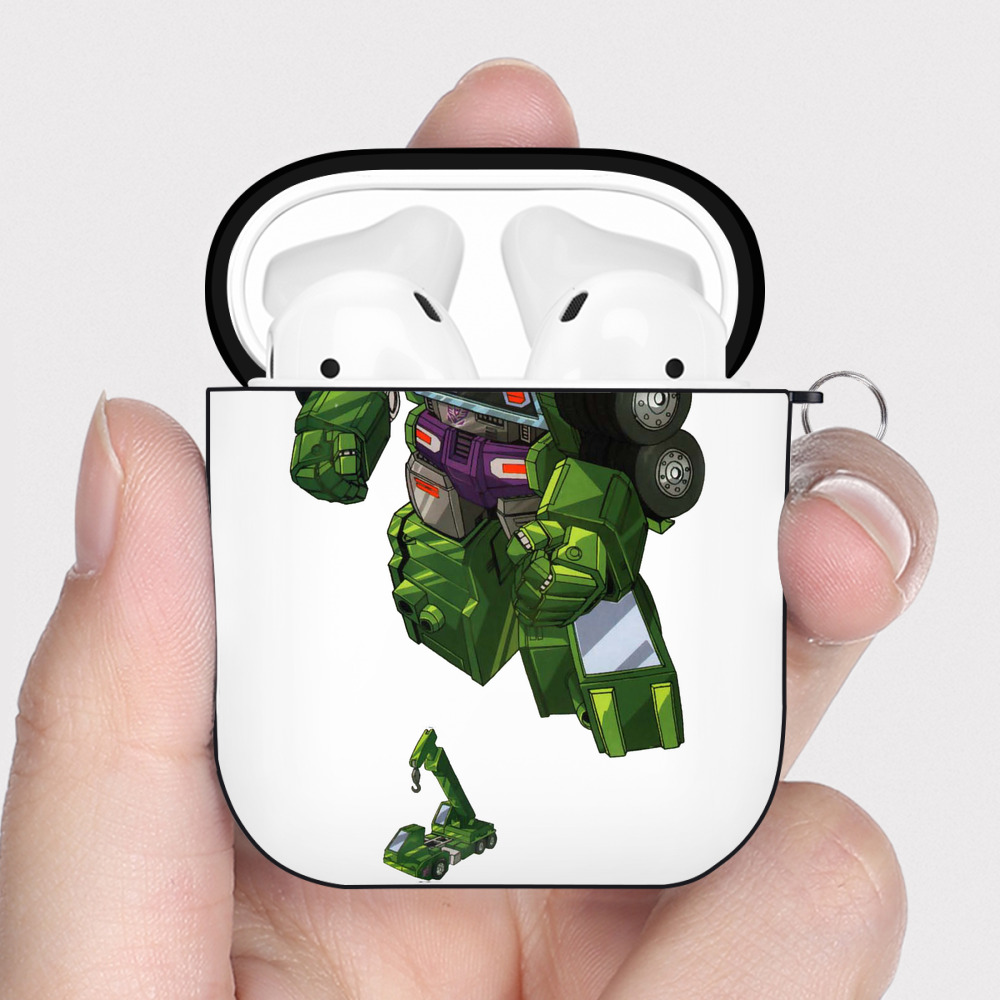 （画像用）  AirPods 第2世代保護ケース ハードシェル ブラック 耐衝撃・防指紋・カラビナ付き
