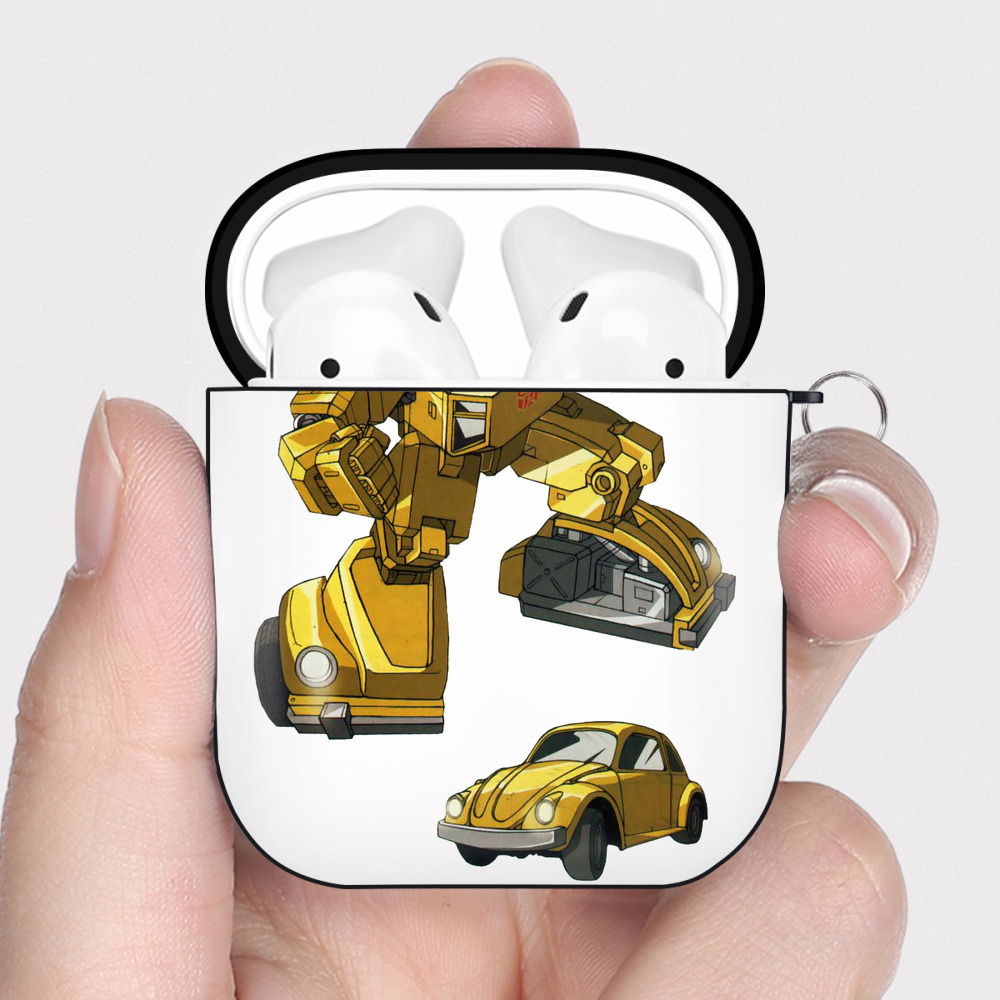 （画像用）  AirPods 第2世代保護ケース ハードシェル ブラック 耐衝撃・防指紋・カラビナ付き