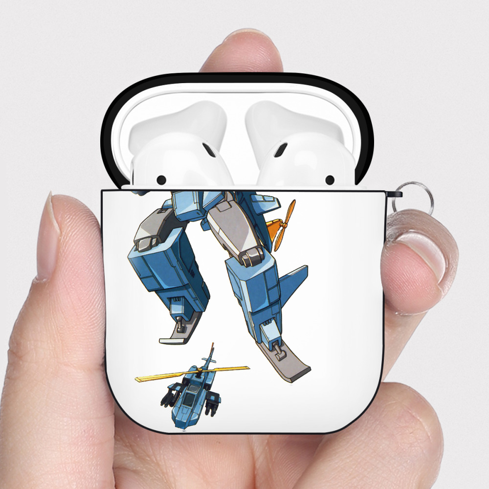 （画像用）  AirPods 第2世代保護ケース ハードシェル ブラック 耐衝撃・防指紋・カラビナ付き