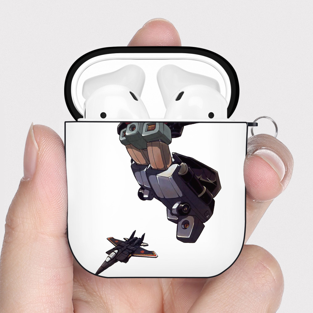 （画像用）  AirPods 第2世代保護ケース ハードシェル ブラック 耐衝撃・防指紋・カラビナ付き