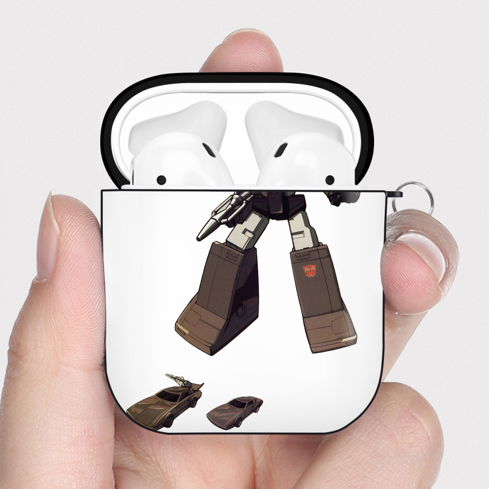（画像用）  AirPods 第2世代保護ケース ハードシェル ブラック 耐衝撃・防指紋・カラビナ付き