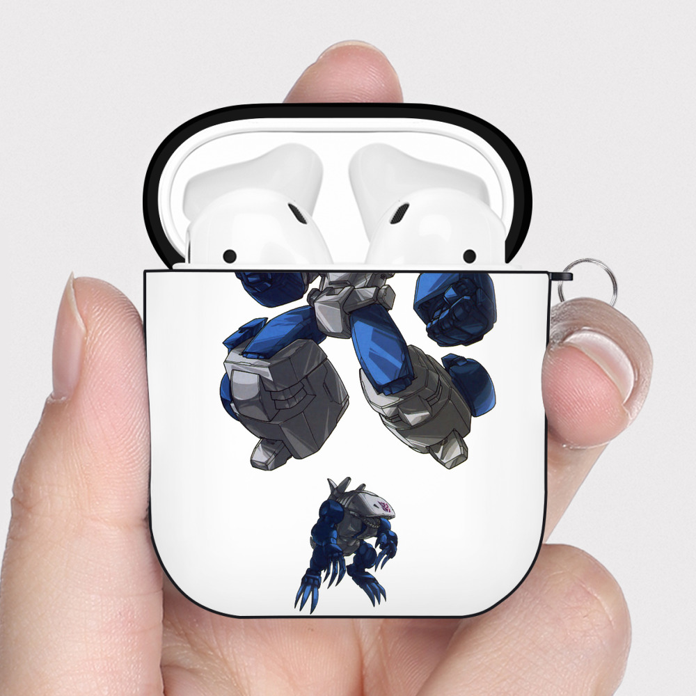 （画像用）  AirPods 第2世代保護ケース ハードシェル ブラック 耐衝撃・防指紋・カラビナ付き
