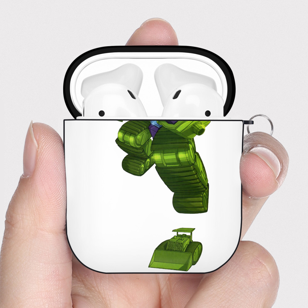 （画像用）  AirPods 第2世代保護ケース ハードシェル ブラック 耐衝撃・防指紋・カラビナ付き