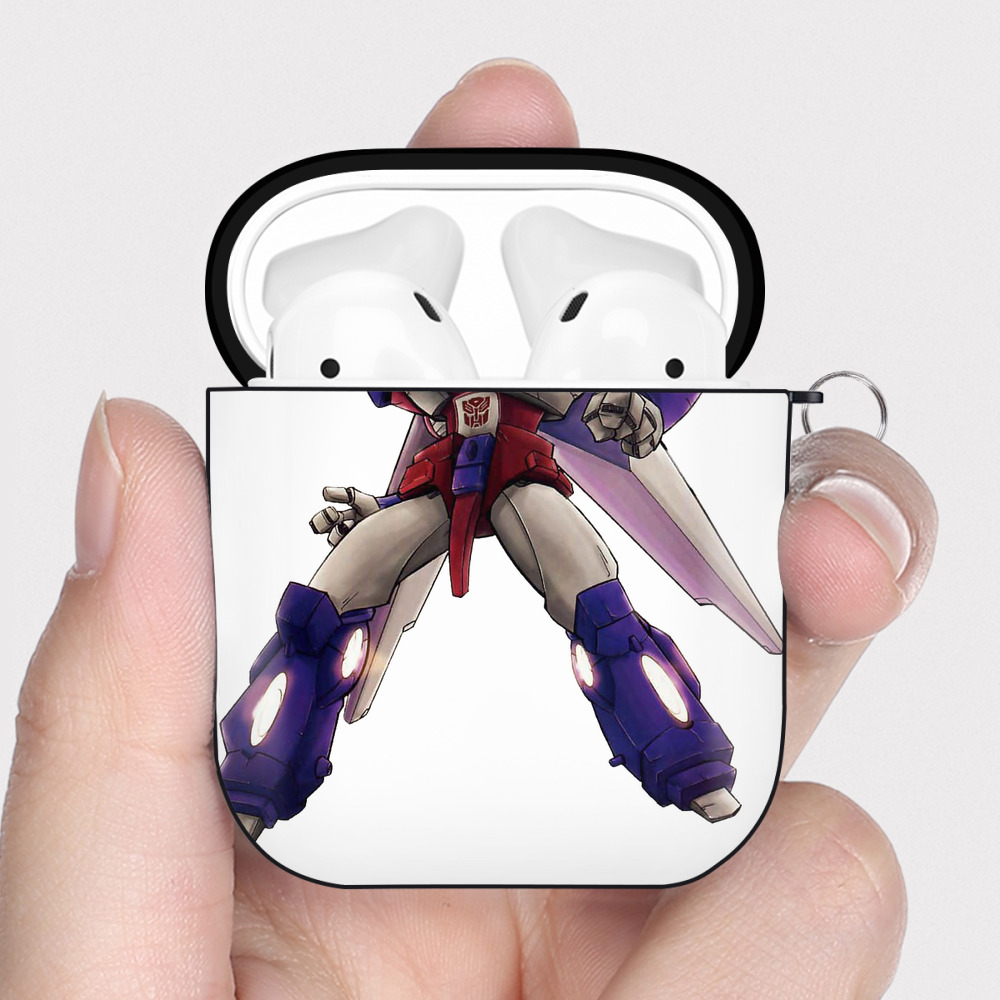（画像用）  AirPods 第2世代保護ケース ハードシェル ブラック 耐衝撃・防指紋・カラビナ付き