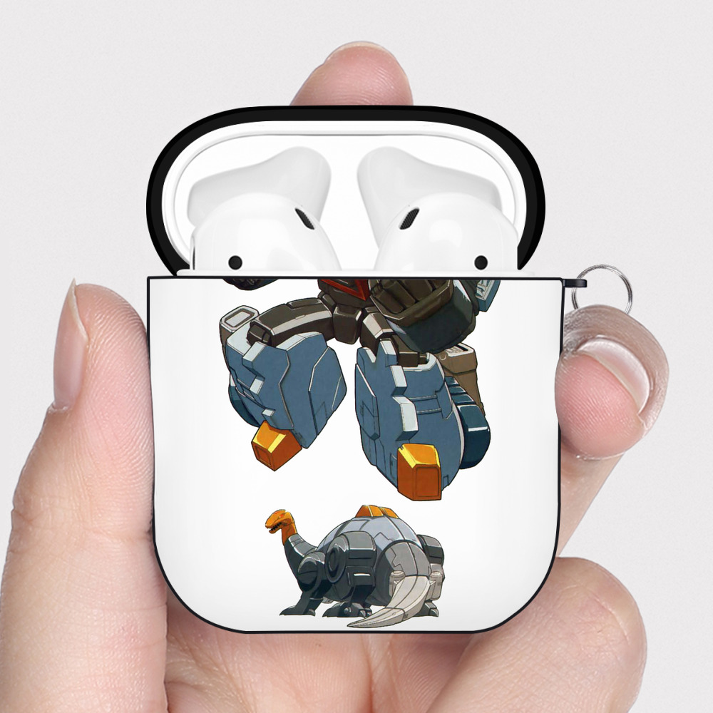 （画像用）  AirPods 第2世代保護ケース ハードシェル ブラック 耐衝撃・防指紋・カラビナ付き