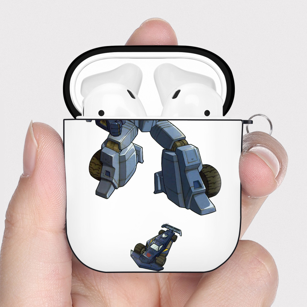 （画像用）  AirPods 第2世代保護ケース ハードシェル ブラック 耐衝撃・防指紋・カラビナ付き