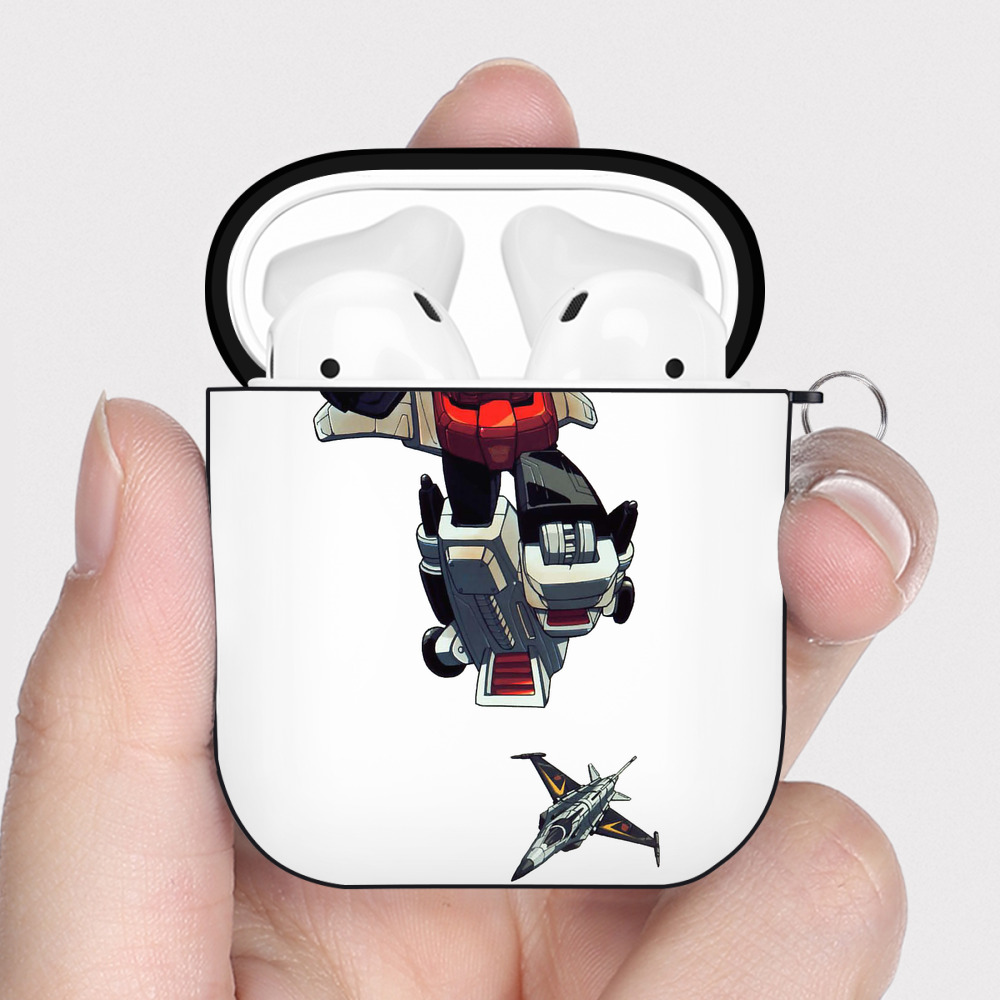 （画像用）  AirPods 第2世代保護ケース ハードシェル ブラック 耐衝撃・防指紋・カラビナ付き