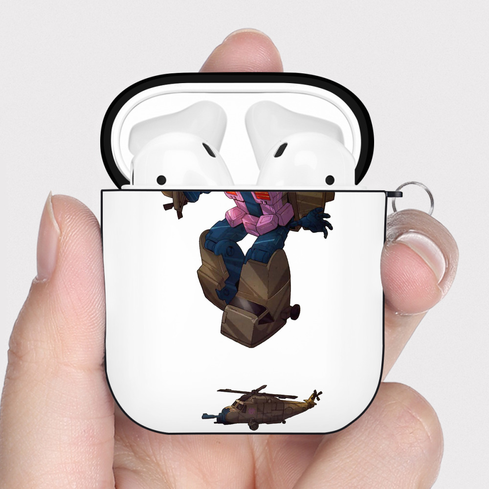 （画像用）  AirPods 第2世代保護ケース ハードシェル ブラック 耐衝撃・防指紋・カラビナ付き