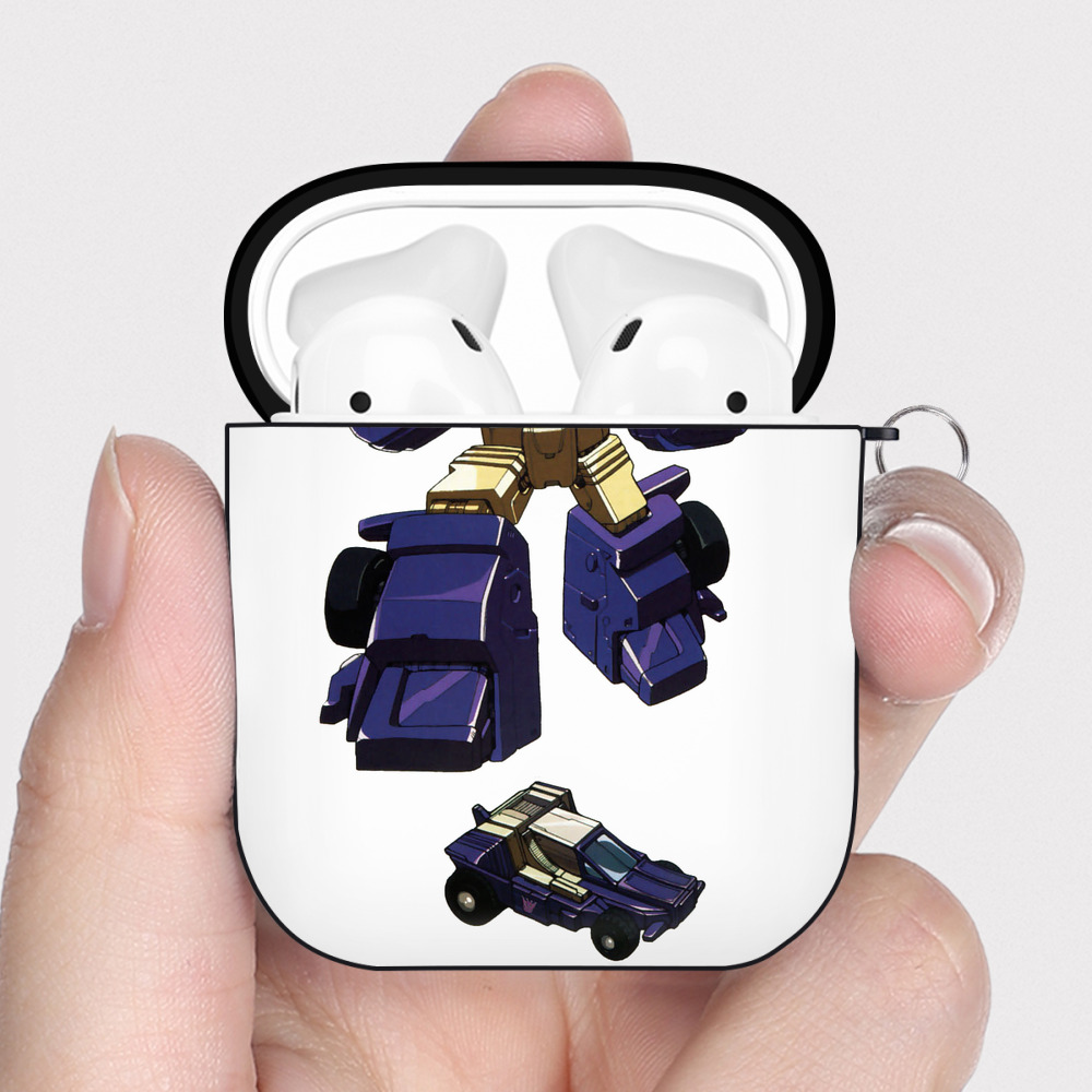 （画像用）  AirPods 第2世代保護ケース ハードシェル ブラック 耐衝撃・防指紋・カラビナ付き
